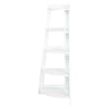 5 Tier White Corner Ladder Shelf Home Display Bookcase Corner Shelf UK Stock