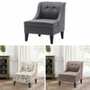 Comfy Upholstered Armchair Tufted Accent Button High Back Chair Lounge Sofa Home