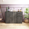 Modern Sideboard w/ Drawer&Door TV Stand Cupboard Display Cabinet Storage Grey