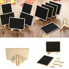 40Pcs Mini Wooden Blackboard Chalkboard Sign Message Wedding Party Table Stand
