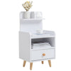 Bedside Table Cabinet End table Nightstand W/Drawer Storage Bedroom Furniture UK