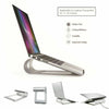Ergonomic Tilted Laptop Stand Riser Aluminum Alloy Cooling Holder Ventilated UK