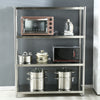 Stainless Steel Kitchen Shelf 4-5 Tier Commercial Shelving Unit Storage Rack