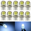 1-10x Canbus T10 W5W 501 194 168 COB 8 SMD LED Silica Bright License Light Bulb
