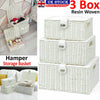 Set Of 3 Wicker Storage Baskets With Lid Lock Resin Woven Basket Gift Hamper Box