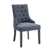 Velvet or Fabric Studded Dining Chair Accent Wing Button Back Occasional Chair