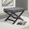 Dressing Table Stool Fabric Padded Seat Steel Legs Home Stool Bench Footstool
