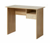 Small Compact Computer Desk Oak PC Table Workstation Home Office Study Writing