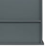 Bathroom Wall Cabinet Storage MDF Cupboard with Mirror Shelves Cupboard Grey