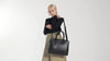 Women Stylish Faux Leather Large Shoulder Bags Tote Laptop Bag Handbag Black