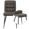 1x Dining Chairs Living Room Chairs with velvet +metal Counter Chairs dark grey