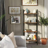 Vintage Industrial Bookcase Tall Storage Unit Rustic Cabinet Display Furniture