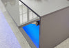 GALICIA COFFEE TABLE TEA W/ SPACIOUS SHELF STORAGE HIGH GLOSS TOP WITH LED GREY