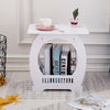 Small Side End Coffee Table Beside lamp Stand Nightstand Storage Shelf White