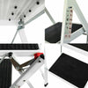 3 Step Ladder With Safety Handrail Foldable Safety Non Slip Matt Safe Heavy Duty