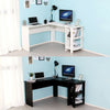 L-shaped Computer Desk Corner Table Workstation Home Office Study Furniture