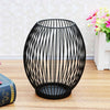 Romantic Metal Cage Table Lamp 2pcs Battery Powered LED Night Lights Candlestick