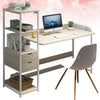 Wood Computer Desk Laptop PC Table Home Office Study Simple Workstation Shelves