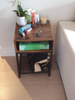 Industrial Side Table Rustic Metal End Sofa Storage Cabinet Vintage Bedside Unit