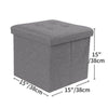 Folding Ottoman Storage Box Pouffe Seat Stool Home Chair Footstool Storage Bench