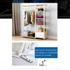 Open Wardrobe Clothes Heavy Duty Rail Rack Hanging Garment Organizer Coat Shelf