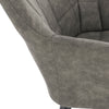 1x Dining Chairs Kitchen Living Room Chairs with Stoffbezug+ Metall Grey