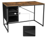 Industrial Computer Desk Rustic Metal Writing Table Vintage Office Workstation