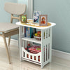 3-Tier Large Side Table W/ Storage Sofa Coffee Beside End Table Rack UK