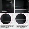 Modern High Gloss Wardrobe Chest of Drawers Bedside Table Bedroom Furniture Set