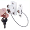 White Window Door Restrictor Safety Locking UPVC Child Baby Security Wire Cable
