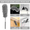 Microfiber Duster Telescopic Handle Extendable Magic Cleaning Feather Brush UK