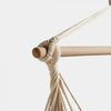Beige Hanging Swinging Chair Garden Patio Furniture Hammock ED