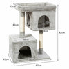 Cat Activity Tower Tree Sisal-covered Scratching Posts and Perch 2 Plush Condos