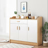 Modern Storage Cabinet Sideboard Wooden Cupboard with Drawers Shelves Doors UK