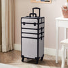4IN1 Makeup Train Trolley Case Beauty Vanity Hairdressing Box on Wheels W/Drawer