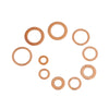 UK 200pcs Copper Washer Gasket Set Flat Ring Seal Assortment Kit w/ Box M5-M14