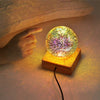 Room Night Light 3D Firework Glass LED Bedside USB Rechargeable Desk Table Lamp