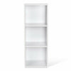 3 Tier Cube Bookcase Display Book Shelving Storage Unit Wood Standing Furniture