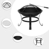 Outdoor Fire Pit Wood Log Burning Heater Garden Stove Patio Brazier Camping UK