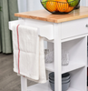 Small Kitchen Trolley Butchers Block Island Storage Cupboard Cart Shelves Unit