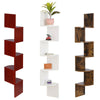 Floating Corner Shelf Wall Mounted Bookshelf Storage Display Unit 5 Tier UK