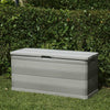 Garden Storage Box Chest 280L Outdoor Indoor Plastic Furniture Black Cushion Box