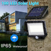100LED COB Solar Power PIR Motion Sensor Outdoor Garden Lamp Security Wall Light