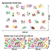 Fauna Animal Alphabet Wall Stickers Educational Decals for Kids Nursery learning