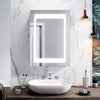 Modern Bathroom Mirror Cabinet LED Illuminated Demister Wall Mounted 500 x 700mm