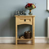 SALE Corona 1 Drawer Console Table Mexican Solid Pine Waxed Rustic Finish