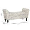 Vintage Fabric Hallway Window Seat Bed End Chaise Lounge Storage Bench Ottoman