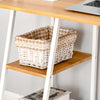 Home Office Computer Desk Study Writing Table with 3-Tier Storage Shelves