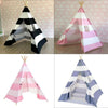 Cotton Canvas Kids Teepee Tent Childrens Wigwam Indoor Outdoor Play House Large