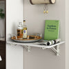 Fold Drop Leaf Wall Mounted Table Space Save Dining Table Laptop Desk w/ Bracket